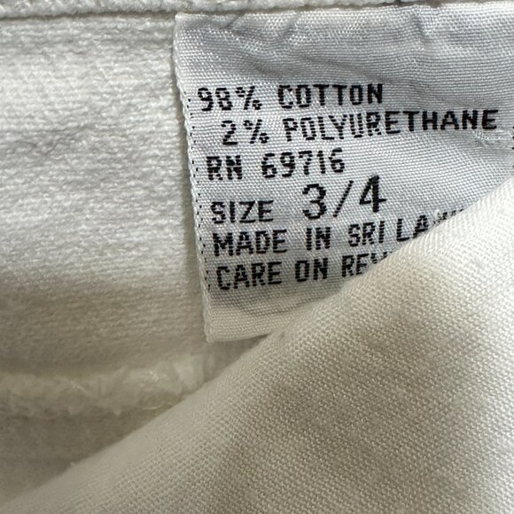 Vintage | Jeanjer Jeans | Diffusion Mini Skirt | White Denim | Size 3/4 - Picture 8 of 15